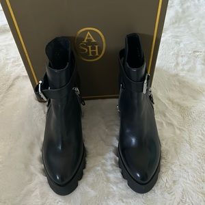 ASH RICKY PLATFORM MOTO BOOT SIZE 8 NEW